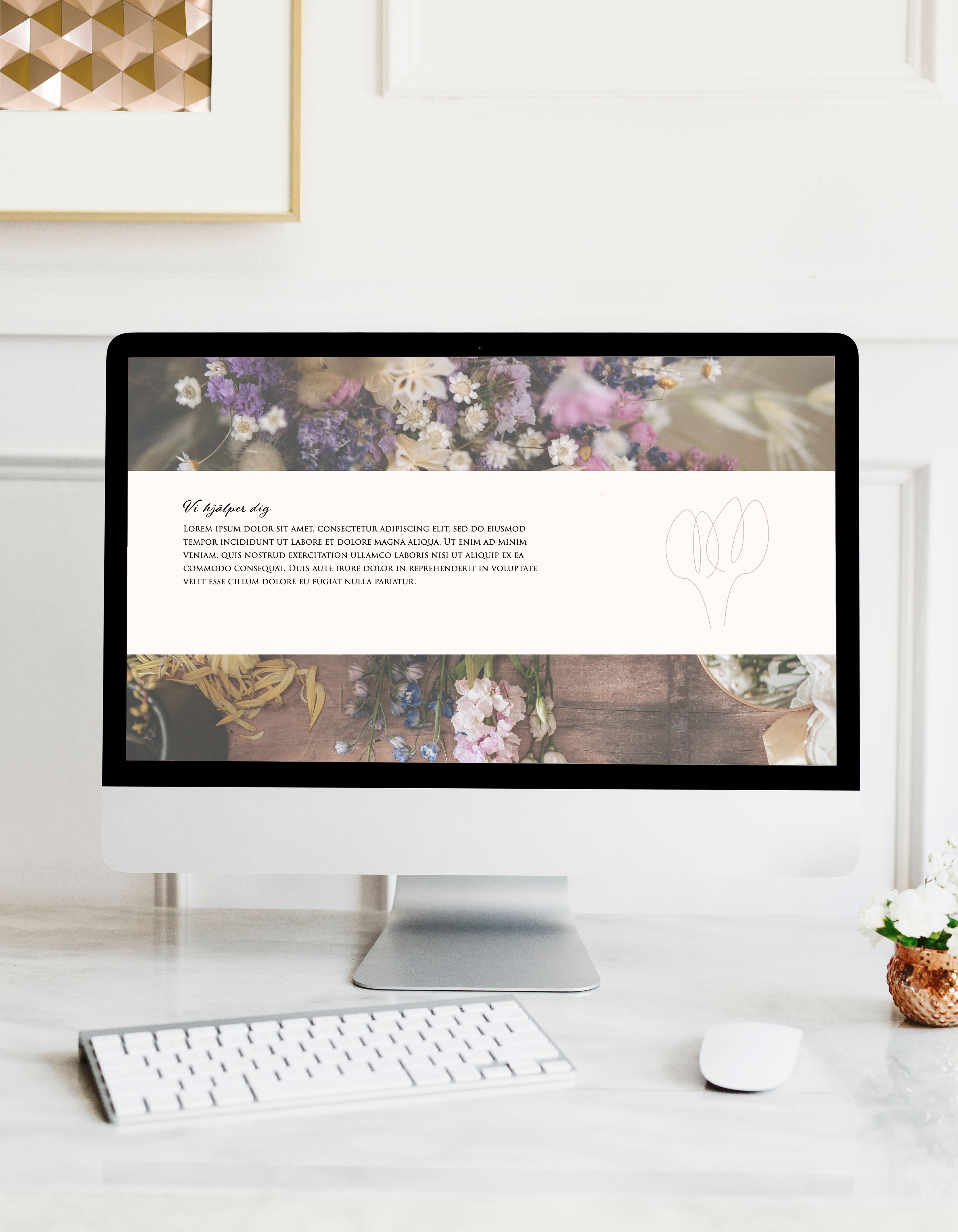 Bild på en hemsidas innehåll